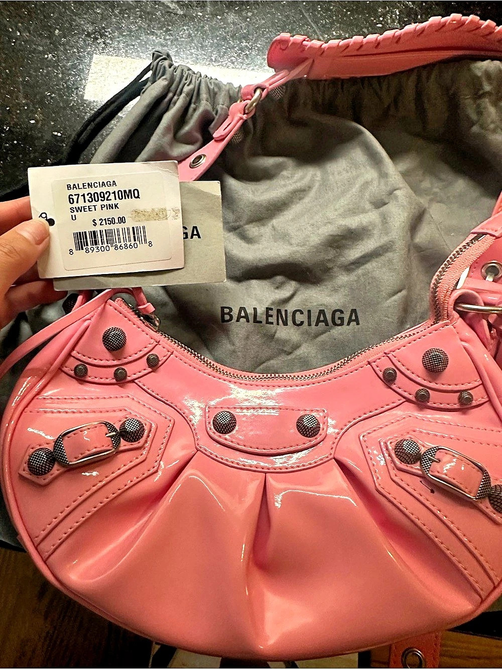 Balenciaga Le Cagole XS Shoulder Bag in Pink
